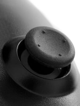 close up of a game controller thumbpad