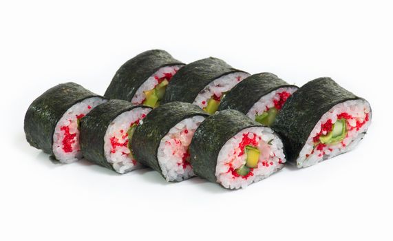 Various kinds of sushi and sashimi