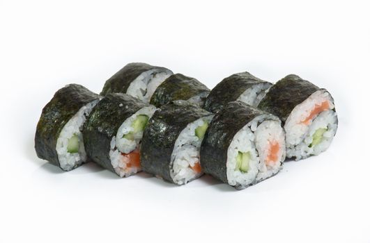 Various kinds of sushi and sashimi