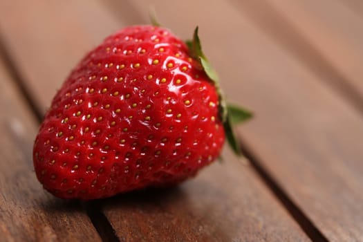 a fresh strawberry