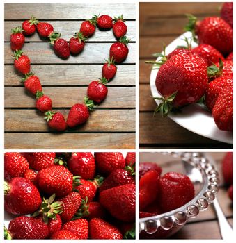 strawberries collage 2