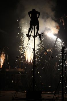 SANTA MARIA DA FEIRA, PORTUGAL - MAY 25: pan.optikum (GER) during the Imaginarius event on May 25, 2012 in Santa Maria da Feira, Portugal.