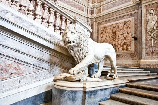 Reggia di Caserta (Caserta Royal Palaca), Italy. Luxury interior, more than 300 years old