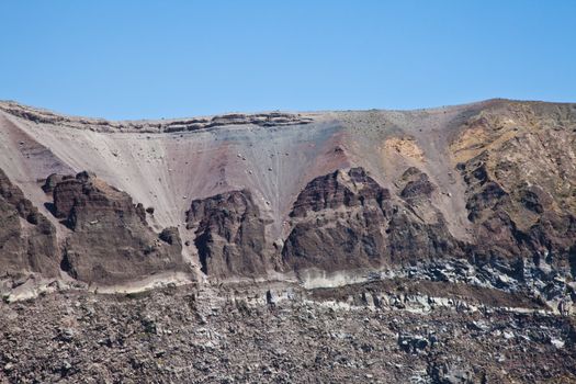 Detail of the Vesuvius crater, Naples, Italy