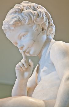 Lovely angel, more than 200 years old, Italian artist