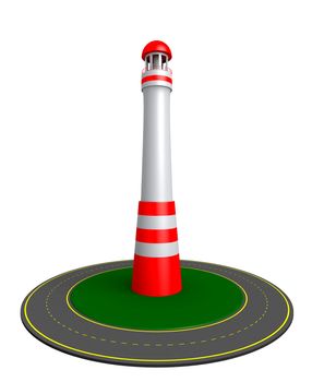 Beacon and roundabout route