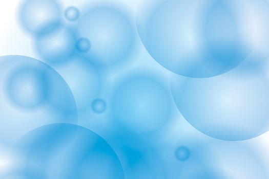 Abstract blue transparent blur bubbles vector background.