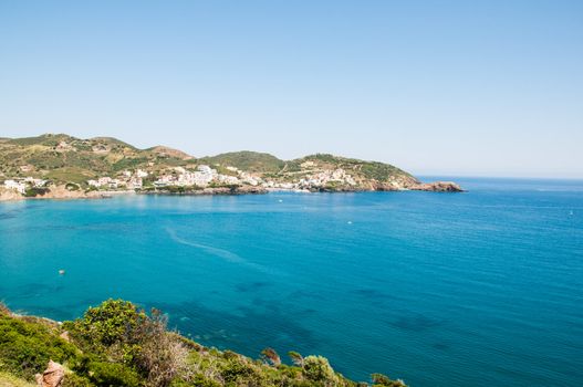 View on bay luxury resort Crete Island Greece
