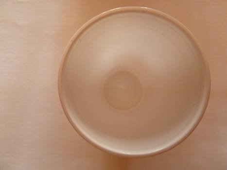 rim of a plastic cup on a white background