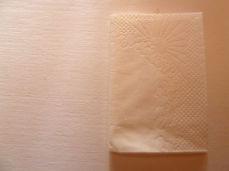 white paper tissue on a white background