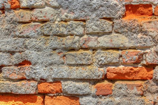 old abandoned brick wall staying to collapse