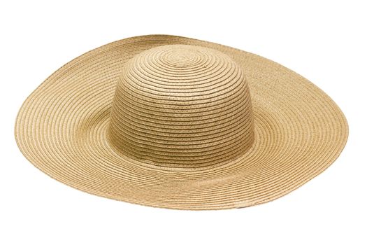 straw hat isolated on white background