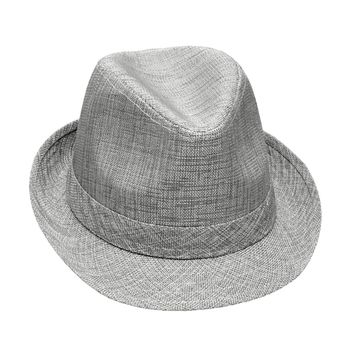 men's felt hat isolated on white background