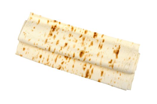 Armenian lavash isolated on a white background