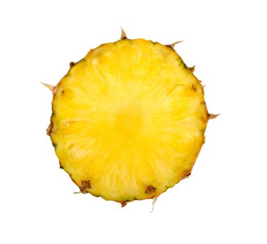Pineapple sliced isolated on a white background
