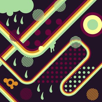 Cool  retro abstract background. Vector