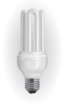 Energy saving light bulb. Vector illustration EPS10.