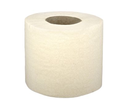 toilet paper isolated on a white background