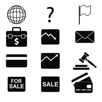 vector business icons set 9