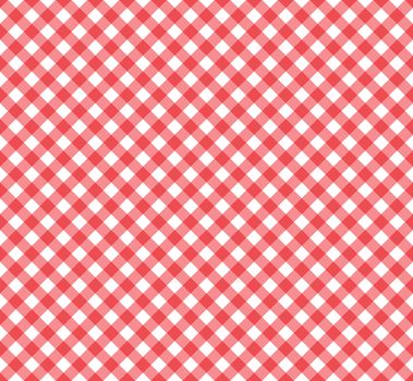 seamless gingham pattern in red and white.