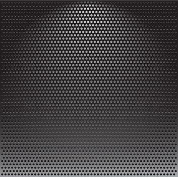 Realistic vector speaker grill background