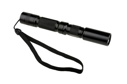 flashlight with a strap isolated on white background
