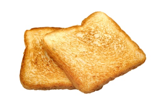 Bread: Toast isolated a on white background