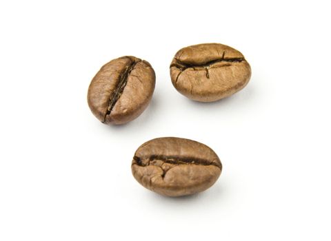 Coffee Beans. Isolated on a white background.