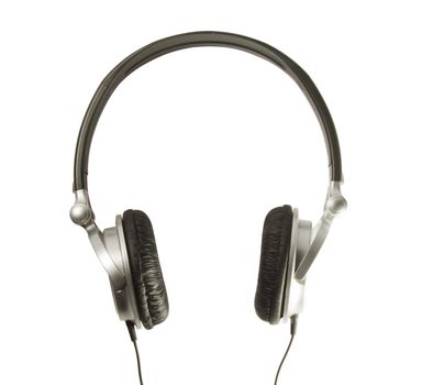 Headphones on a white background