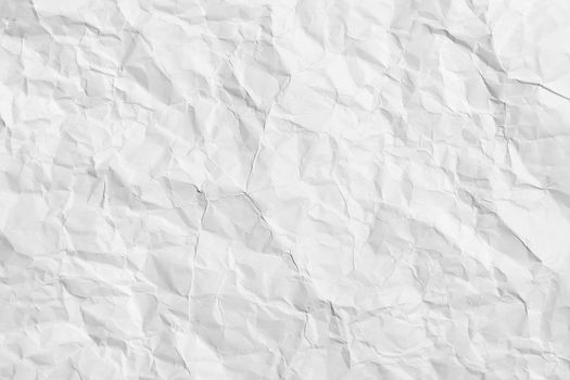 The surface of the crumpled paper - light horizontal background