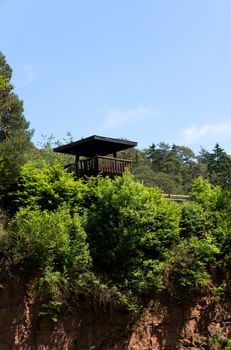 Guard tower in the forest