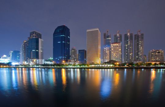View of Modern city in Thailand