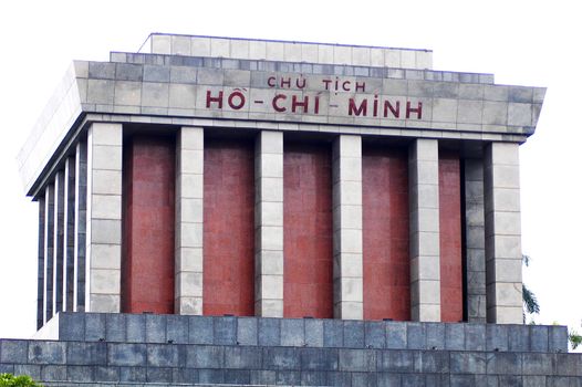 Landmark of Ho Chi Minh Monument in Saigon Vietnam