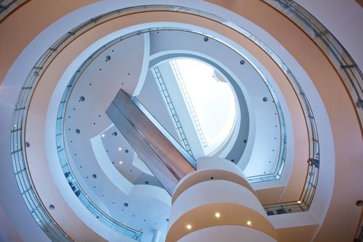 beautiful spiraling stairs