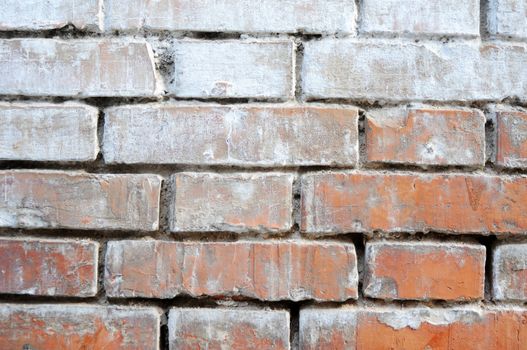 Old grunged brick wall as a vintage background