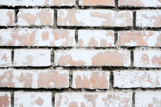 Old grunged brick wall as a vintage background