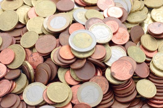 fund of euro coins and cents of the European Union