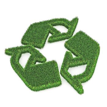 A Colourful 3d Rendered Green Recycle Illustration