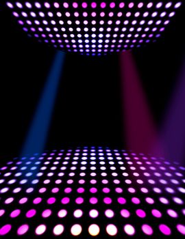 Dance floor disco poster background