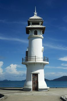 Beautiful lighthouse on Koh Chang island, Thailand