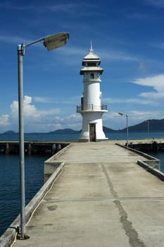 Beautiful lighthouse on Koh Chang island, Thailand