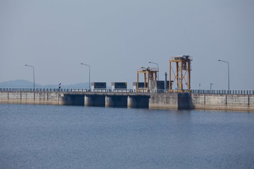 Water barrier dam in Thailand