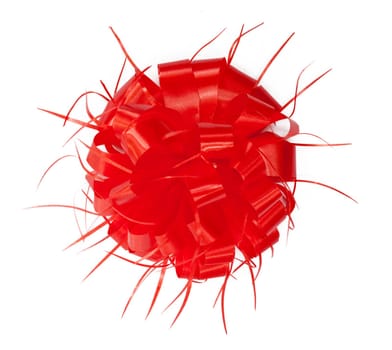Holiday red bow Isolate