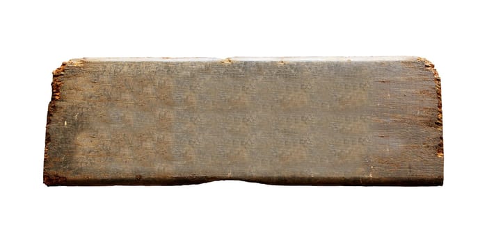 empty wooden plank isolated
