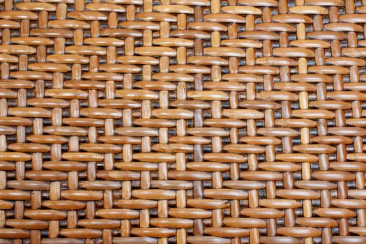 Woven rattan with natural patterns, vintage wall.