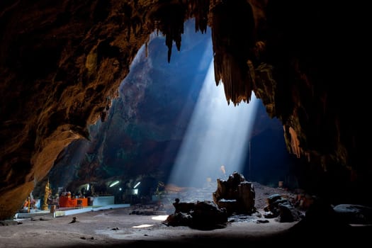 Buddhism cave in Thailand