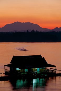 houseboat in Thailand