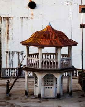 Old stone pavilion in Thailand