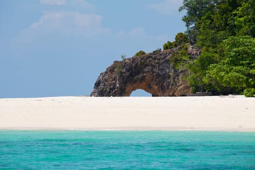 Arch with beach in Thailand