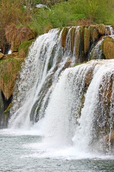 National park Krka, waterfall on Krka river, Croatia